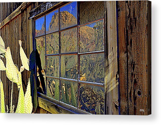 Desert Landscape Acrylic Print featuring the photograph Pure Reflection by Diane montana Jansson