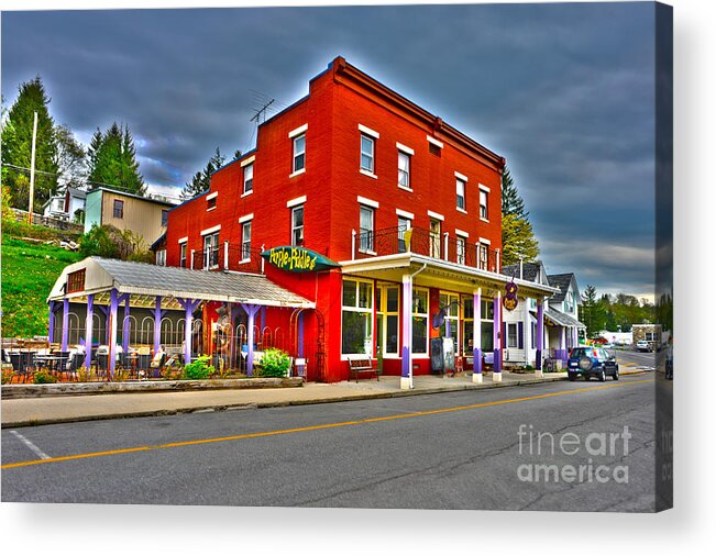 Purple Fiddle Acrylic Print featuring the photograph Purple Fiddle in Thomas WV by Dan Friend