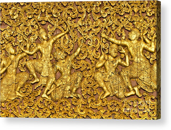 Ancient Acrylic Print featuring the photograph Ramayana by Luciano Mortula