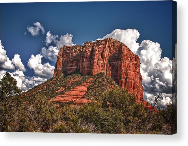 Lanscape Acrylic Print featuring the photograph Red Rock Country Sedona AZ by James Bethanis