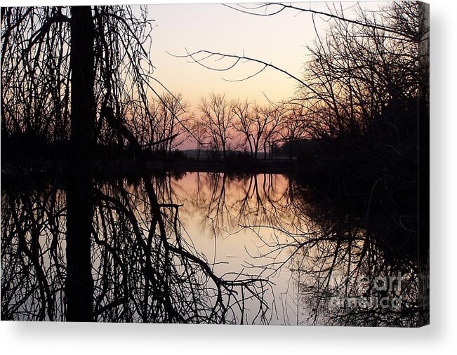 Sunset Acrylic Print featuring the photograph Reflections by Dorrene BrownButterfield