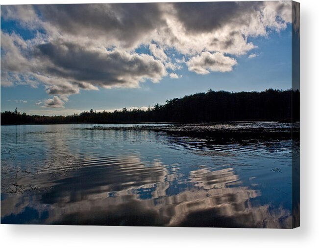 Clouds Acrylic Print featuring the photograph Reflections Of A Sunny Day by Greg DeBeck