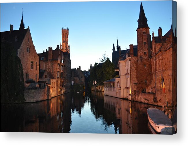 Bruges Acrylic Print featuring the photograph Reflections of Bruges by Brad Cohen