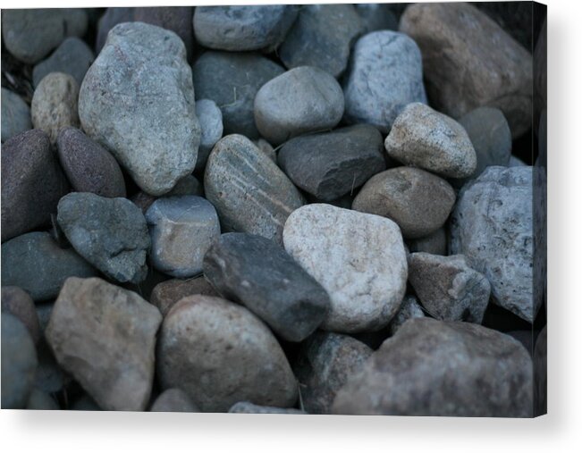 Rocks Acrylic Print featuring the photograph River Rocks Far From Home by Bonnie Boden