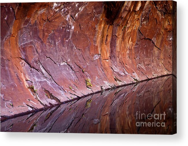 Reflection Acrylic Print featuring the photograph Sandstone Reality by Michael Dawson