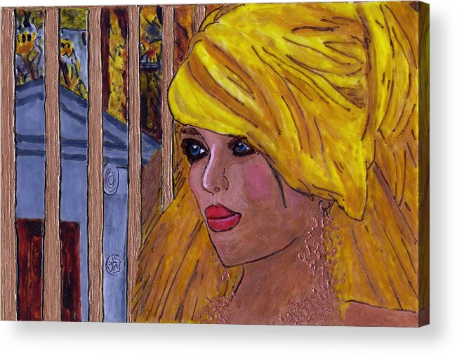 Sher Acrylic Print featuring the painting Sher Would by Phil Strang