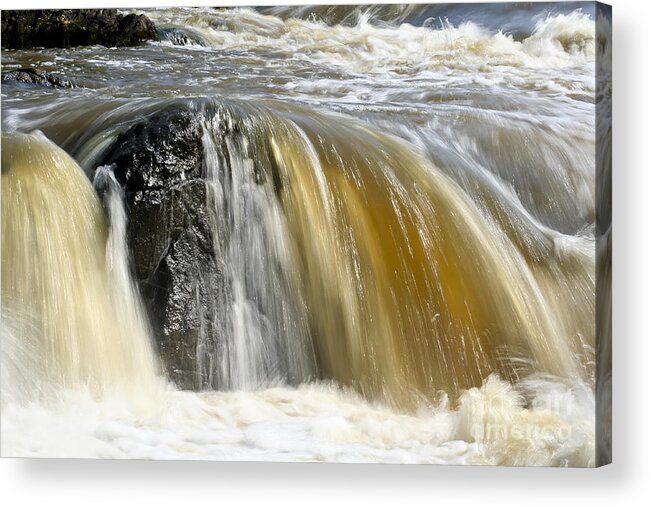 Rapids Acrylic Print featuring the photograph Silky Waters by Teresa Zieba