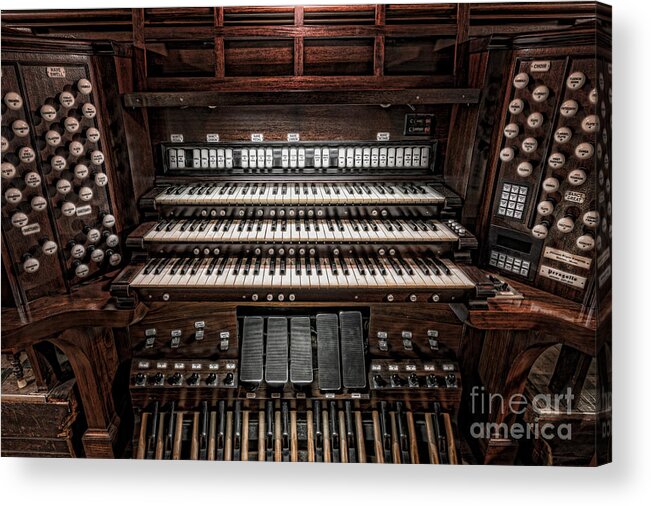 Clarence Holmes Acrylic Print featuring the photograph Skinner Pipe Organ by Clarence Holmes