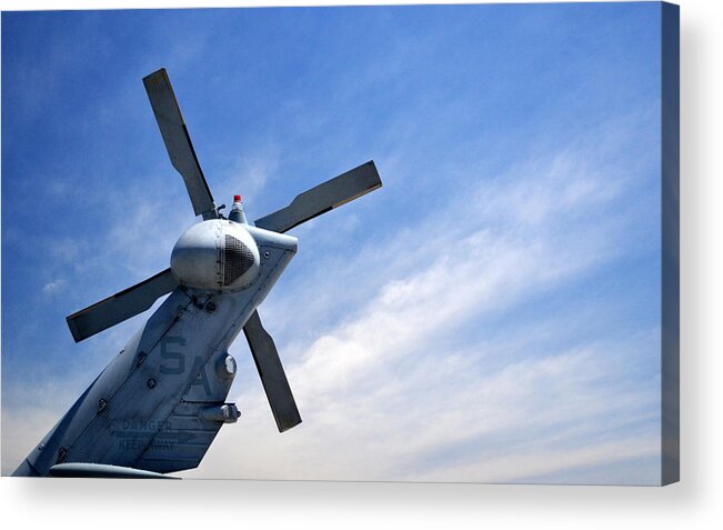 Helicopter Acrylic Print featuring the photograph Sky Blades by Matt Hanson