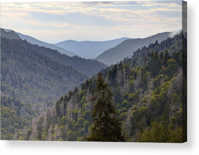 Smoky Mountains Acrylic Print featuring the photograph Smoky Mountains by Mike Aldridge