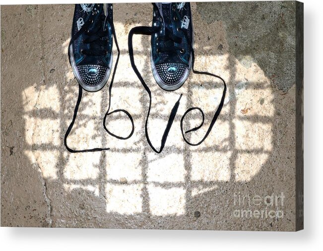 Sneaker Acrylic Print featuring the photograph Sneaker Love 1 by Paul Ward