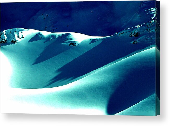 Colette Acrylic Print featuring the photograph Snow Shapes and Shadows by Colette V Hera Guggenheim
