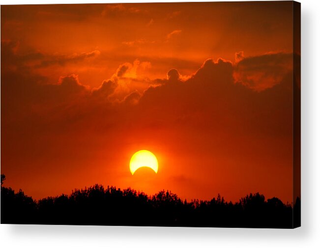 Solar Eclipse Acrylic Print featuring the photograph Solar Eclipse by Bill Pevlor
