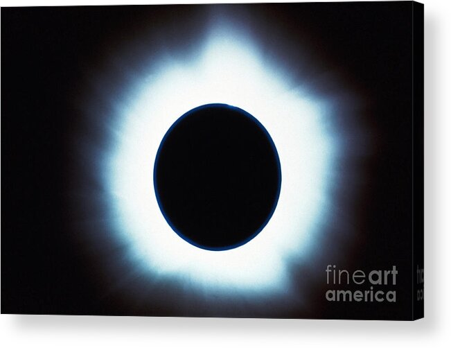 Horizontal Acrylic Print featuring the photograph Solar Eclipse by Stocktrek Images