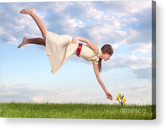 Woman Acrylic Print featuring the photograph Spring Fever by Cindy Singleton