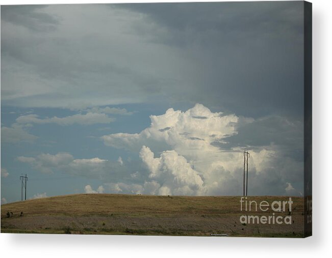Landscape Acrylic Print featuring the photograph Storm Clouds by Sheri Simmons