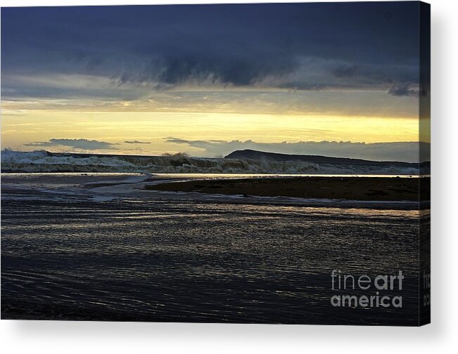 Powlet River Acrylic Print featuring the photograph Stormy morning 2 by Blair Stuart
