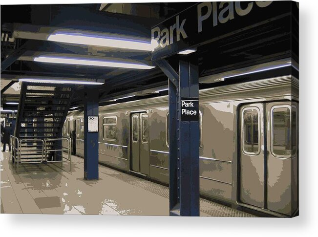 Nyc Subway Acrylic Print featuring the photograph Subway Color 16 by Scott Kelley