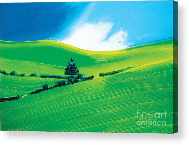 Calm Acrylic Print featuring the painting Summer by Neil McBride