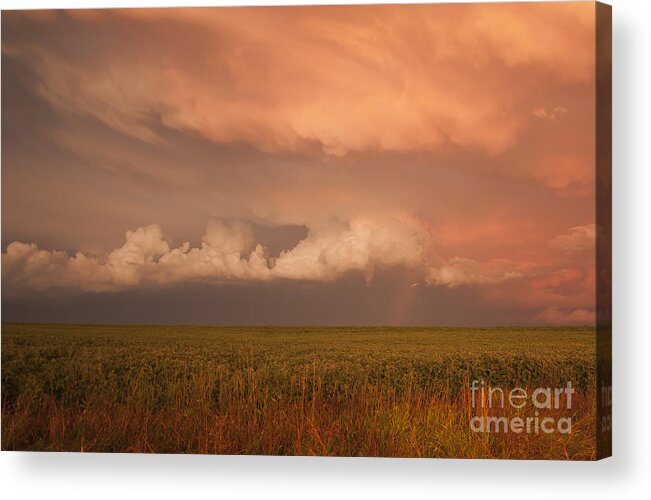 Storms Acrylic Print featuring the photograph Summer Storm by Pam Holdsworth