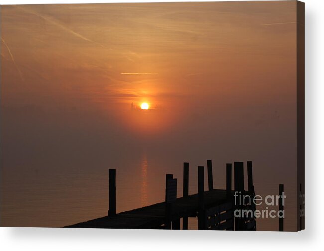 Sunrise Acrylic Print featuring the photograph Sunrise on the River by Randy J Heath