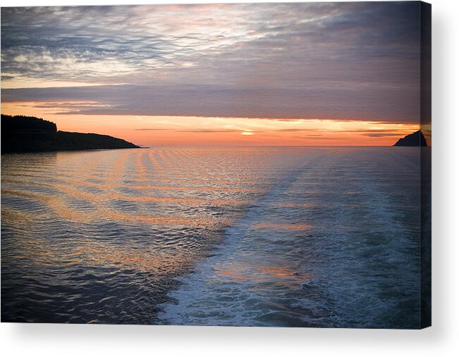Sound Of Mull Acrylic Print featuring the photograph Sunset on the Sound of Mull by Ray Devlin