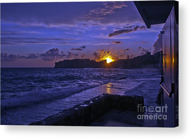 Dubrovnik Acrylic Print featuring the photograph Sunset Over The Adriatic by Madeline Ellis