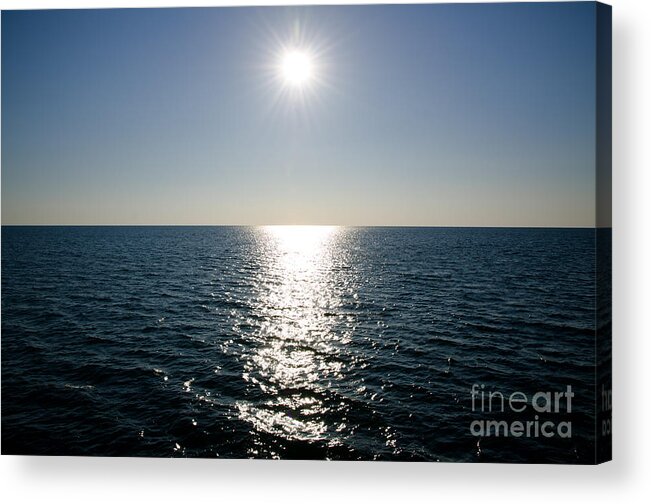Sun Acrylic Print featuring the photograph Sunshine over the mediterranean sea by Mats Silvan