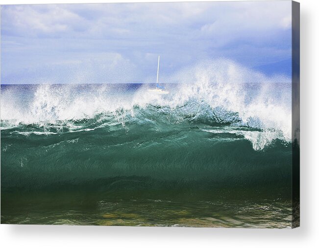 Surf Acrylic Print featuring the photograph Surf's Up by Marilyn Hunt