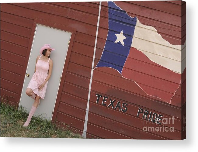 Maiden Acrylic Print featuring the photograph Texas Pride by Sherry Davis