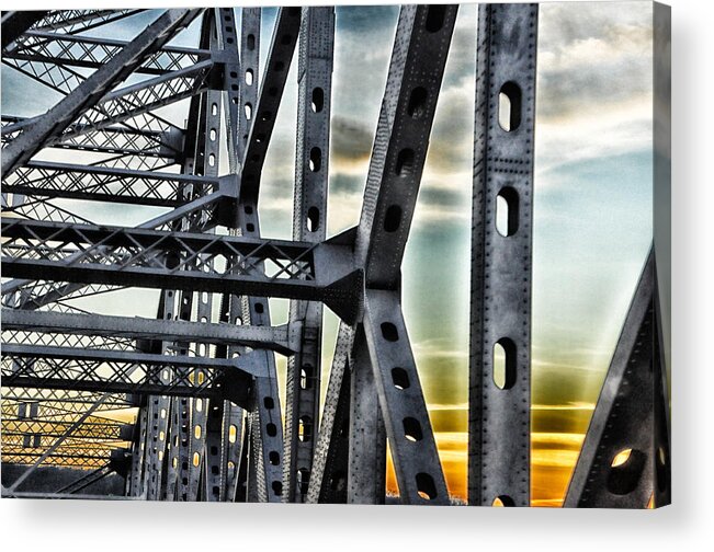 Digital Artwork Acrylic Print featuring the photograph The Arrigoni Bridge 02 by Ross Powell