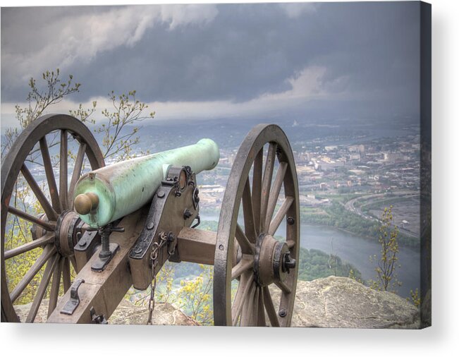 Cannon Acrylic Print featuring the photograph The Battle by David Troxel