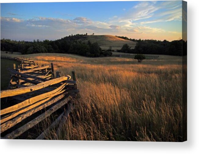 Landscape Acrylic Print featuring the photograph The Bluffs at Doughton Park Blue Ridge Parkway by John Harmon