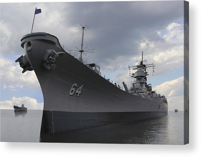 Battleship Acrylic Print featuring the photograph The Calm Before the Storm by Mike McGlothlen