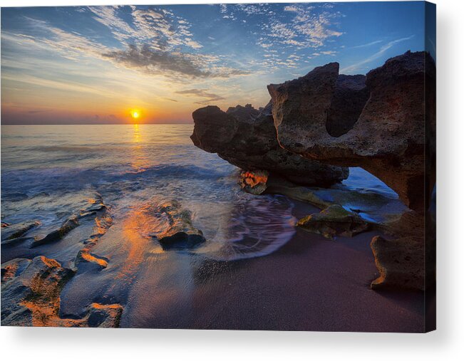 Landscape Acrylic Print featuring the photograph The Cliffs of Florida by Claudia Domenig