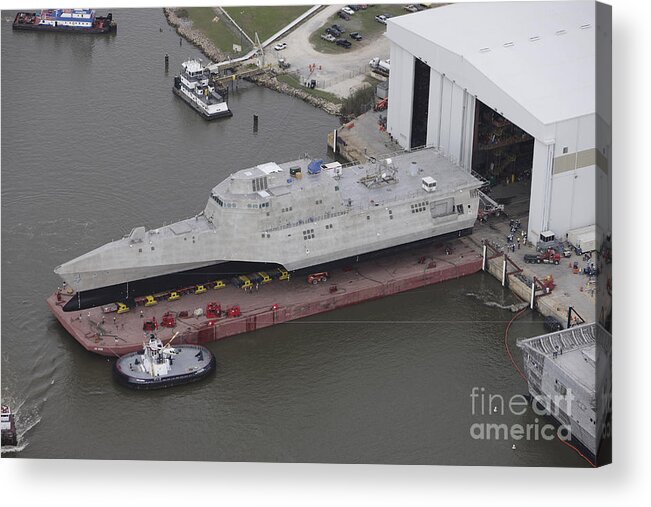 No People Acrylic Print featuring the photograph The Coronado Littoral Combat Ship by Stocktrek Images