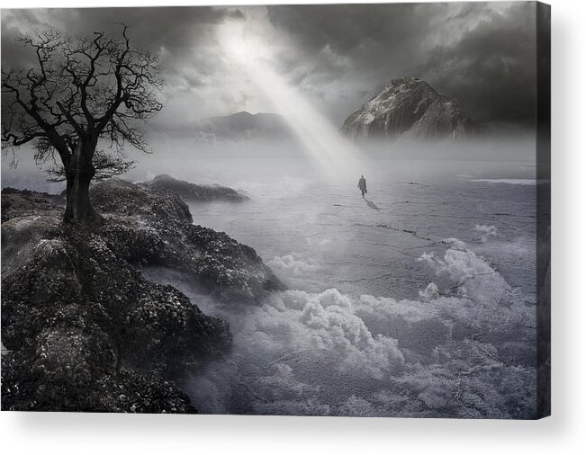 Conceptual Acrylic Print featuring the photograph The Drifter III by Keith Kapple