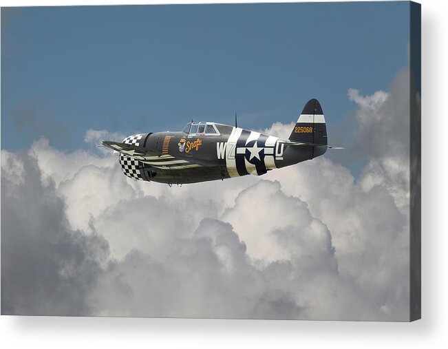 Aircraft Acrylic Print featuring the photograph P47 Thunderbolt - The Mighty Jug by Pat Speirs