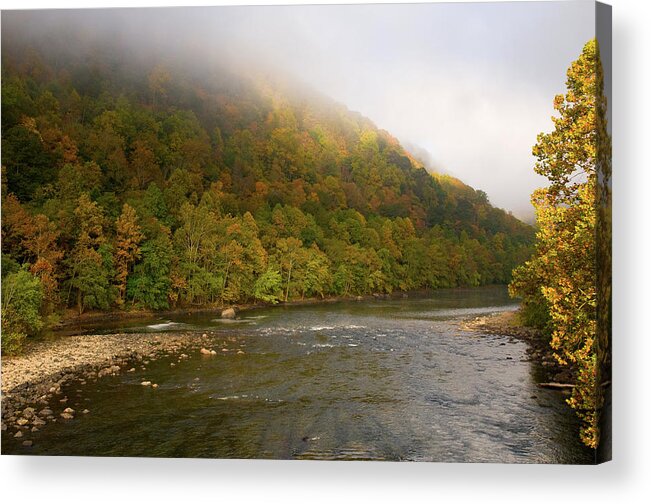 West Virginia Acrylic Print featuring the photograph The New River by Steve Stuller