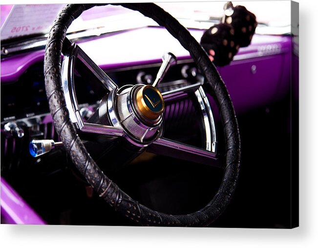 50 Acrylic Print featuring the photograph The Purple 1950 Mercury by David Patterson