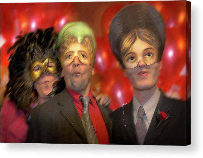 Mask Acrylic Print featuring the photograph The Three Masketeers by Richard Piper