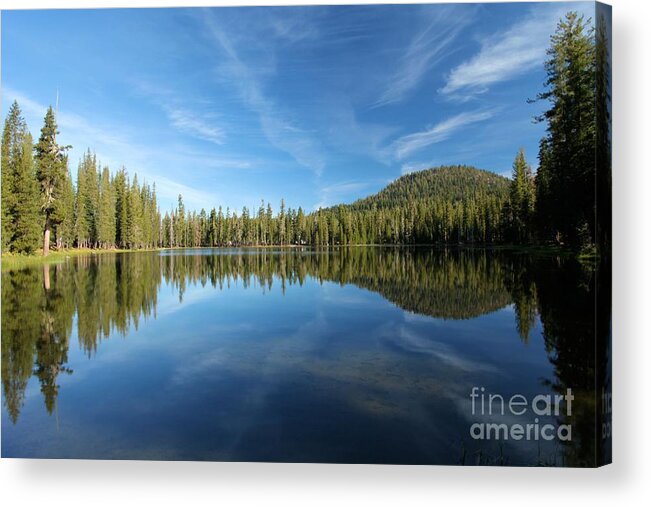 Summit Lake Acrylic Print featuring the photograph The Tree LIne by Adam Jewell