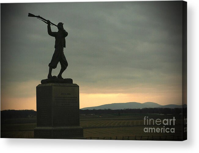 Gettysburg Acrylic Print featuring the photograph To The Last by Thomas Smail