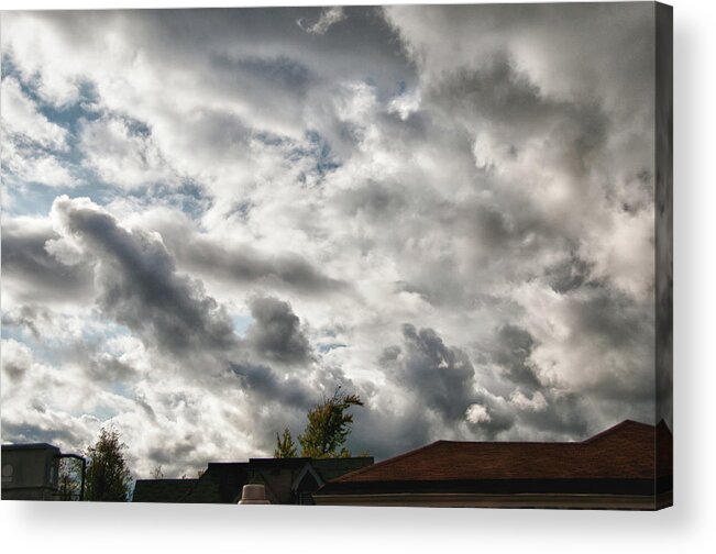 Clouds Acrylic Print featuring the photograph Trapped 9147 by Guy Whiteley