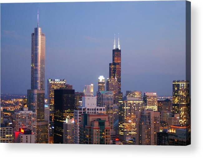 Chicago Acrylic Print featuring the photograph Trump and Willis by David Armentrout