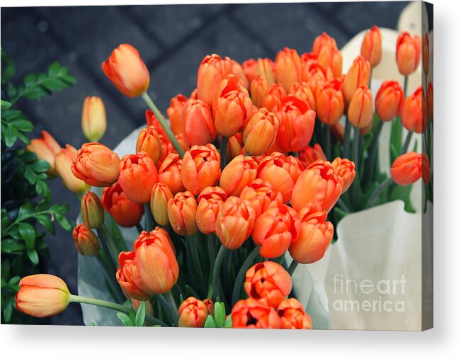 Tulip Acrylic Print featuring the photograph Tulips by Leslie Leda