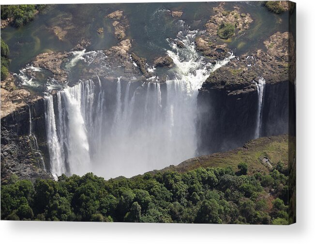 Aerial View Acrylic Print featuring the photograph Victoria Falls II by Christian Heeb