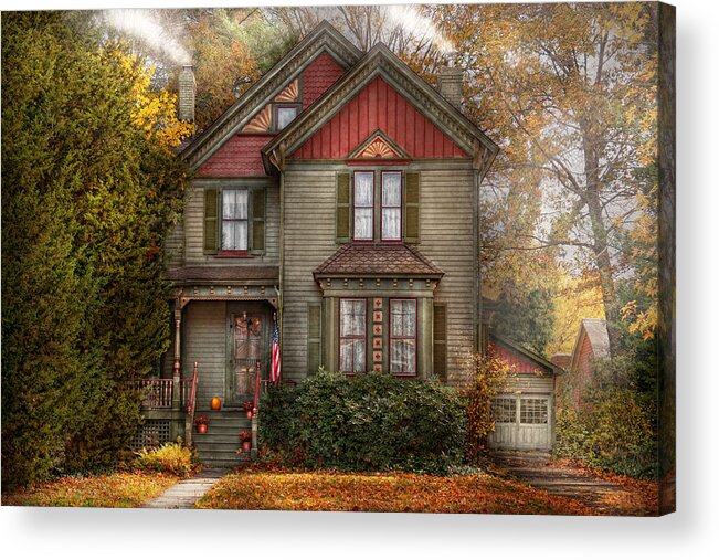 Victorian Acrylic Print featuring the photograph Victorian - Cranford NJ - Only the best things by Mike Savad