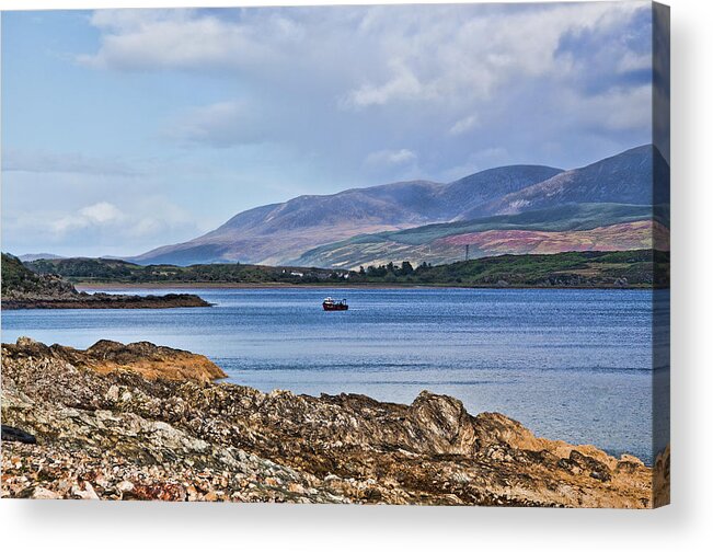 Isle Of Arran Acrylic Print featuring the photograph View of the Isle of Arran by Chris Thaxter