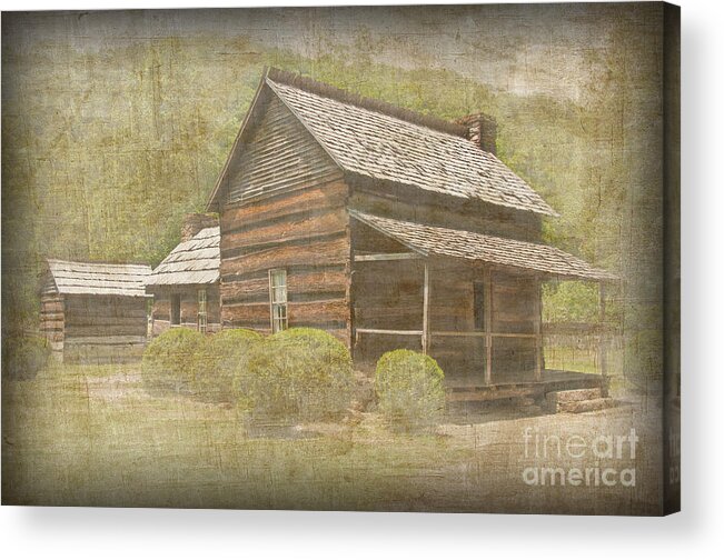 Photograph Acrylic Print featuring the photograph Vintage Davis House by Bob and Nancy Kendrick